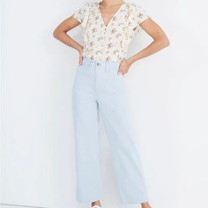 Madewell Slim Emmett Wide-Leg Crop Pants